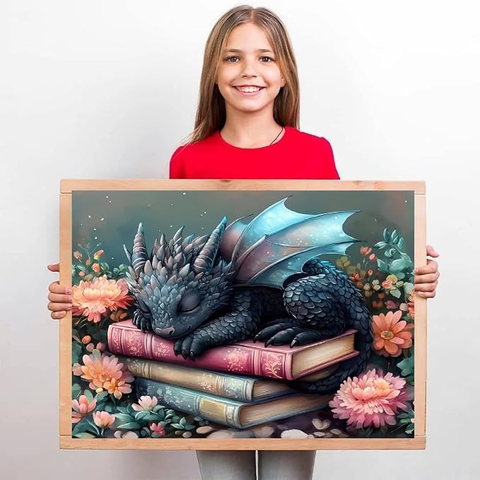 Dragon Diamond Art Kits for Adults,Diamond Painting Kits 12X16 Inch