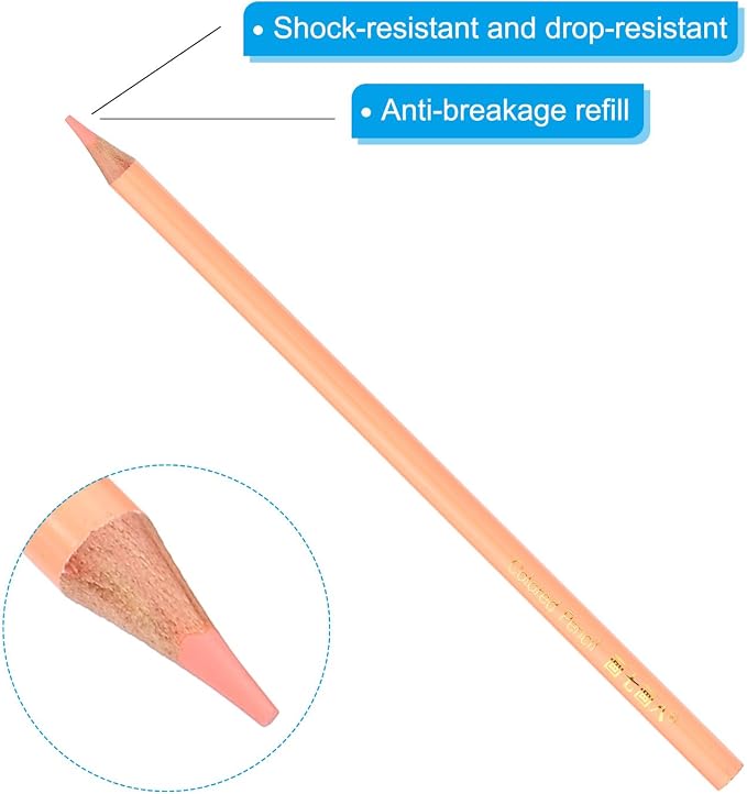 PATIKIL Skin Color Colored Pencils Set,20 Pcs Oil Color Pencils Wooden Coloring Drawing Pencil for Artists Art Painting