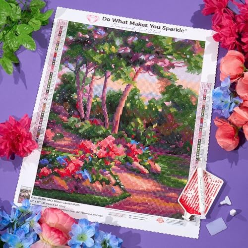 DIAMOND ART CLUB Bibler Garden Path Diamond Art Kits for Adults