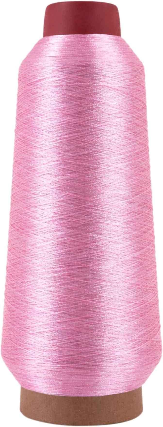 Mandala Crafts Metallic Baby Pink Embroidery Floss for Sewing, 3281 Yard Spool