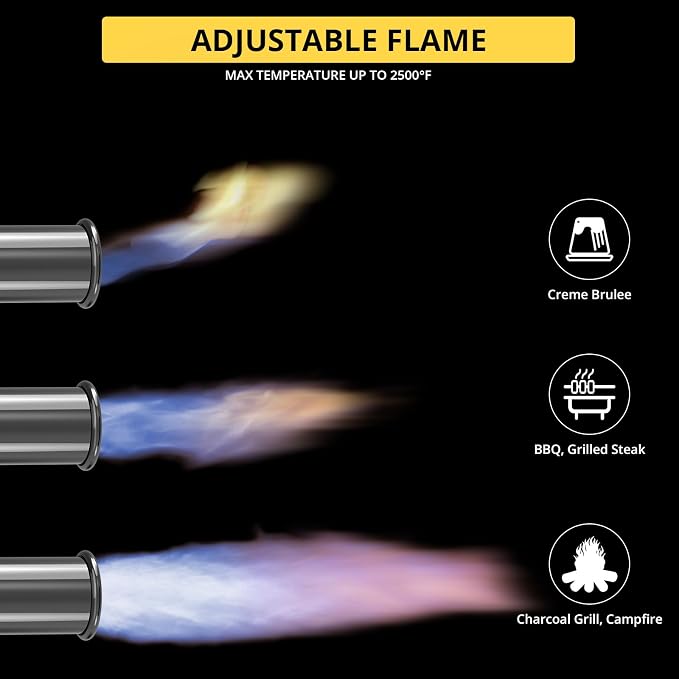 TBTEEK Propane Cooking Torch with Safety Lock for Steak, Creme Brulee，BBQ