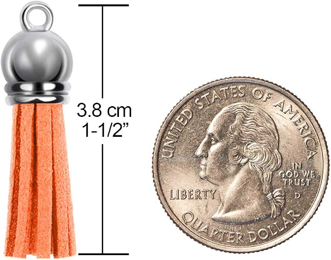 SIQUK 160 Pcs Keychain Tassels Leather Tassel Bulk for DIY Keychain Craft