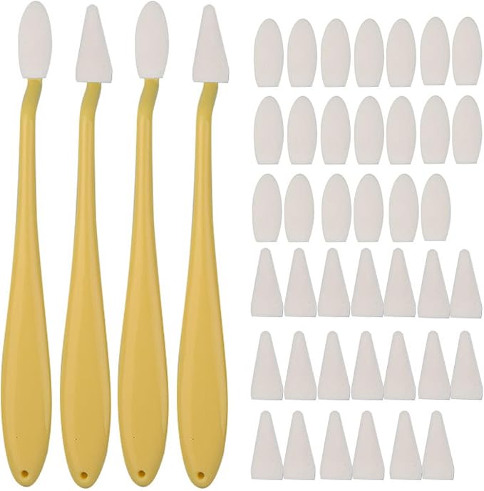 4pcs Paper Art Blending Blenders Stumps, Sketch Trimmer Erase Sponge Wiper, 2 Head Types, 40 Replacement Sponge Wipes, Sketch Drawing Tools Ideal for Highlighting, Shadowing, and Correcting Drawing