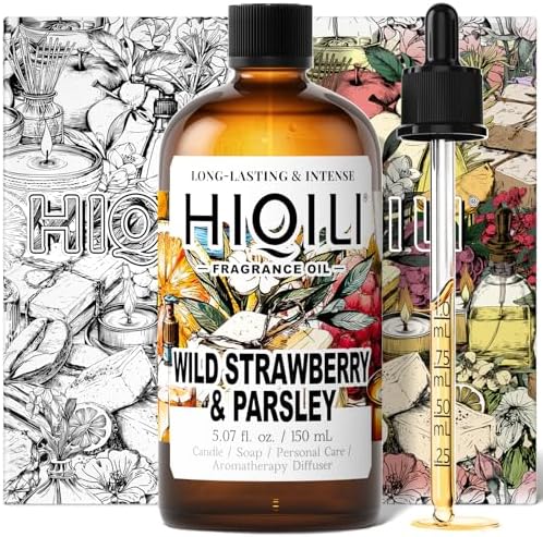 HIQILI Wild Strawberry & Parsley Fragrance Oil for Candle - 5.07 Fl Oz