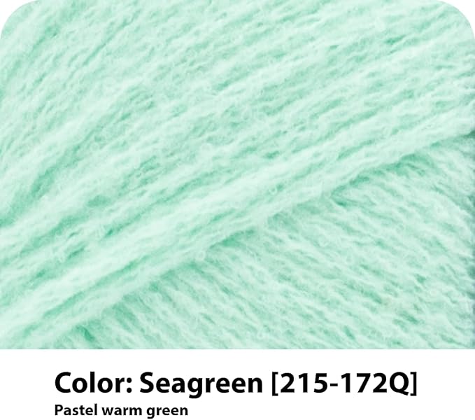 Lion Brand Yarn Feels Like Butta Soft Yarn for Crocheting and Knitting, Velvety, 3-Pack, Seagreen | Buttery Soft Machine Washable Worsted Weight Knit Fiber for Cuddly Baby Blankets, Warm Sweaters, Smooth Amigurumis