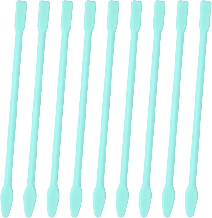 Gartful 9PCS Large Silicone Stir Sticks, Reusable Epoxy Resin Mixing Sticks, Non-Stick Craft Stirring Rods for Paint Mixing, Glitter Tumblers, Liquid Art Supplies, DIY Crafts Tools, Turquoise