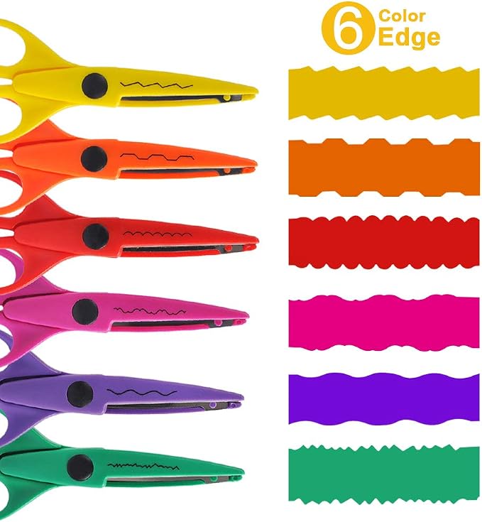 UCEC Decorative Edge Craft Scissors for Kids, Adults, Scrapbooking