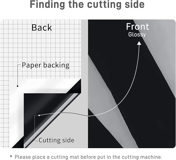 Glossy Black Permanent Vinyl for Cricut - 12 Pack Lya Vinyl Permanent Outdoor Vinyl, 12"x12" Self Adhesive Vinyl Sheets for Decor Sticker, Party Decoration, Car Decal