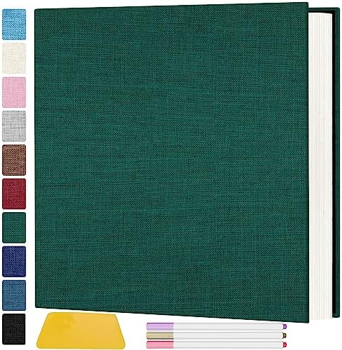 Zesthouse Photo Album Self Adhesive Pages, 60 Pages Magnetic Scrapbook Albums with Sticky Page, Photos Album Holds 8x10 & 5X7 & 4x6 & 6x8 & 3x5, Large Picture Book Ideal Gift for Family Wedding Baby