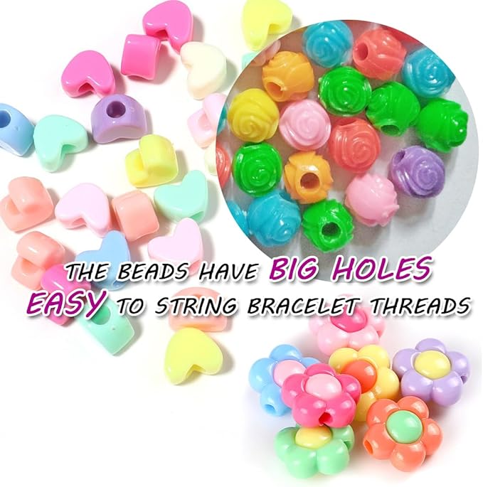 QCZKB Friendship Bracelet String 102 Skeins Fashionable Rainbow Color Embroidery Floss Cross Stitch Embroidery Thread Bracelet Yarn, Craft Floss with Beads，Tool kit
