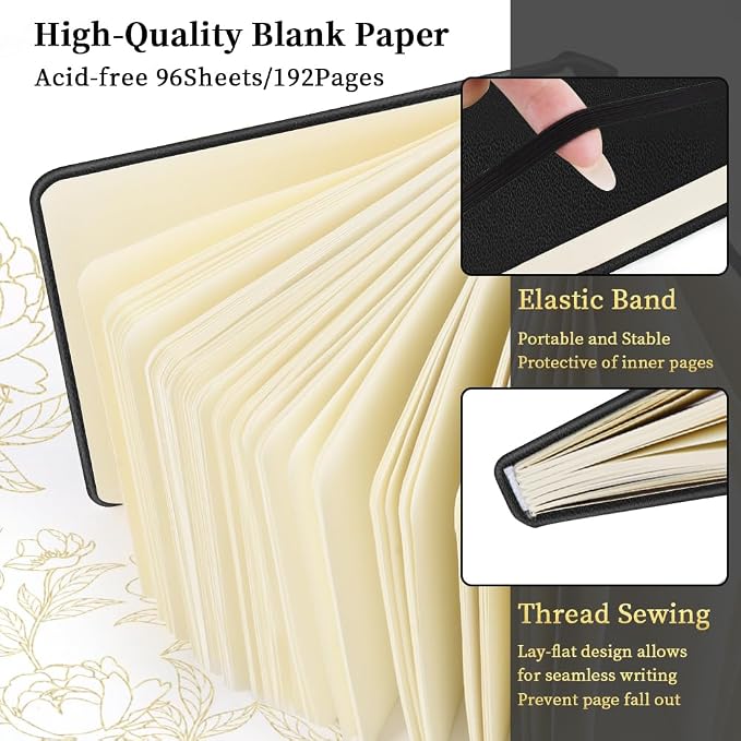 5x5 Pocket Sketch Book,80gsm Hardcover Art Sketchbook for Drawing Journal