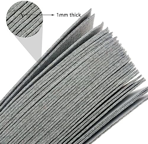Jtnohx Self Adhesive Felt Sheets Adhesive Backed Felt Fabric Grey 4"x8"