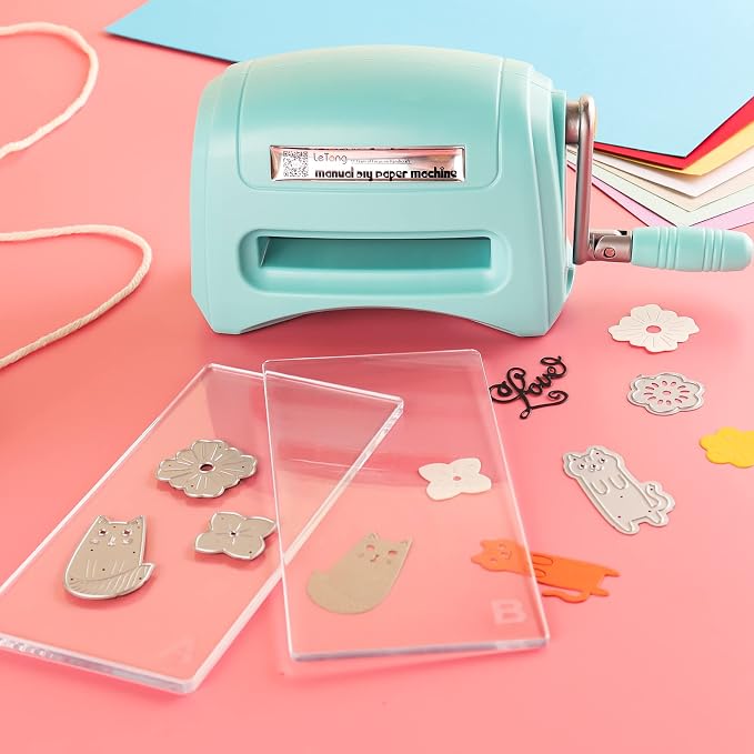 Mini Portable Die Cutting Machine for Crafting,DIY Die Cuting Embossing Machine Paper Card Craft Scrapbooking Dies Manual Machine Cutter Arts Projects Crafat Scrapbooking Supplies Scrapbooking Tool