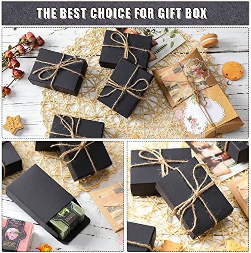Gersoniel Kraft Soap Boxes Soap Making Kit, 50 Pcs, Black