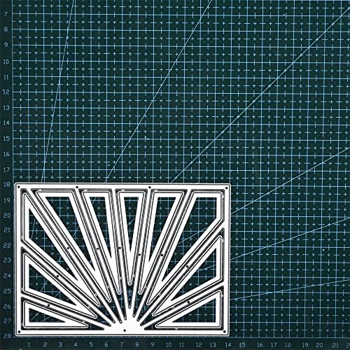 Lapoo 3D Backgrounds Frame Metal Cutting Die for Scrapbooking, New Cutting Dies DIY Album Card Making Decor Paper Craft Metal Die Cuts Party Wedding Decorations (Sun 5.5 x 3.9 in)
