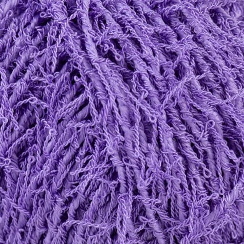 Makromecity Bubble Scrubby Yarn - 100% Premium Polyester Yarn for Crocheting and Knitting - 3.5 Oz (100g), 98 Yds (90m) - Ideal for Dishcloths, Crafting & Bath Washcloths (Lavender, 1 Skein)