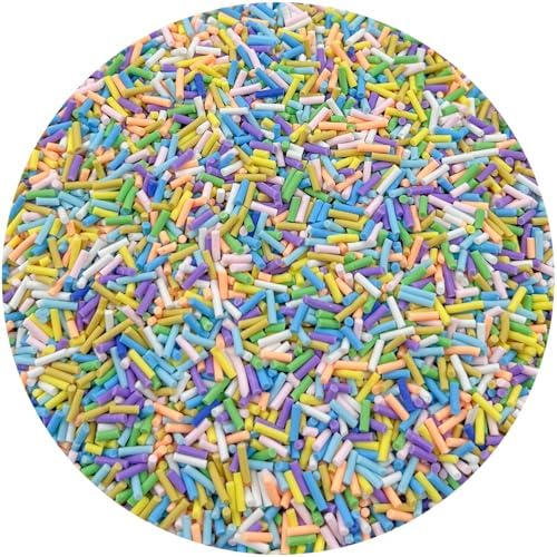 150g Fake Sprinkles Resin Sprinkles Clay Sprinkles Fake Candy Sprinkles Polymer Sprinkles Polymer Clay Slices for Resin Nail Slime Scrapbook DIY Art Crafts Making(255-mixed Color 7)