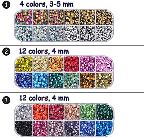 Epesl Bedazzler Kit with Rhinestones, Hot Fixed Gems Craft Applicator - Diamond Painting Pen, Wax Pencil, Tweezers, Tray, Cleaning Brush, Picker Rhinestones Crystals for DIY Clothes Shoes