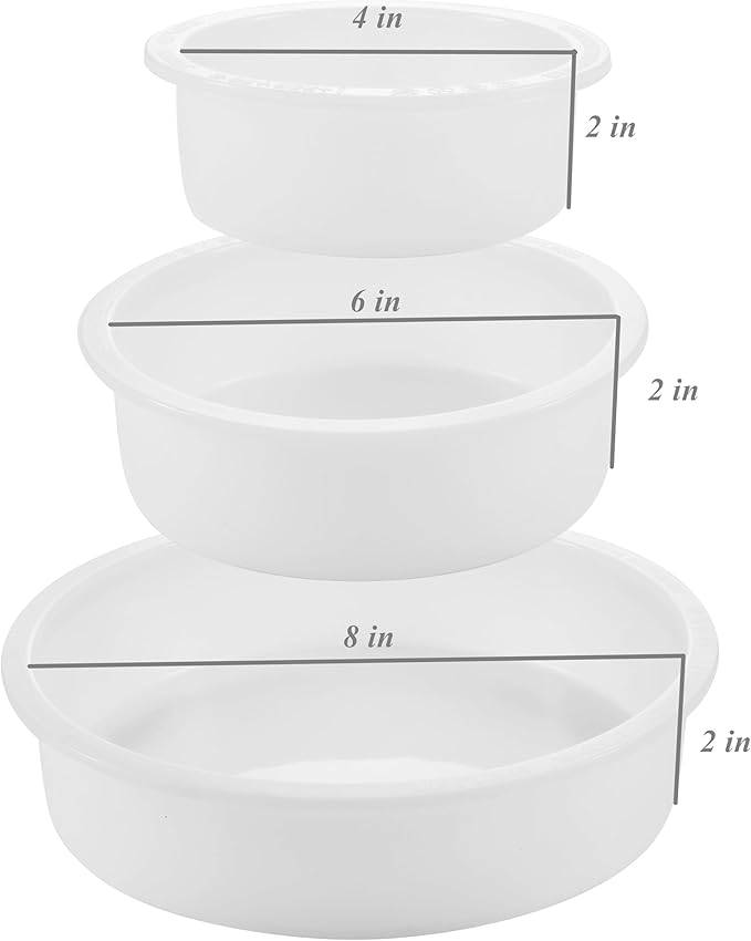 3 Deep Circle Silicone Molds for Resin, Large Resin Mold Glossy Deep Round Molds, 8“'x 2'' h. 6''x 2'' h. 4''x 2'' h, Deep Epoxy Resin Molds for Flowers Bouquet Preservation, Resin Casting