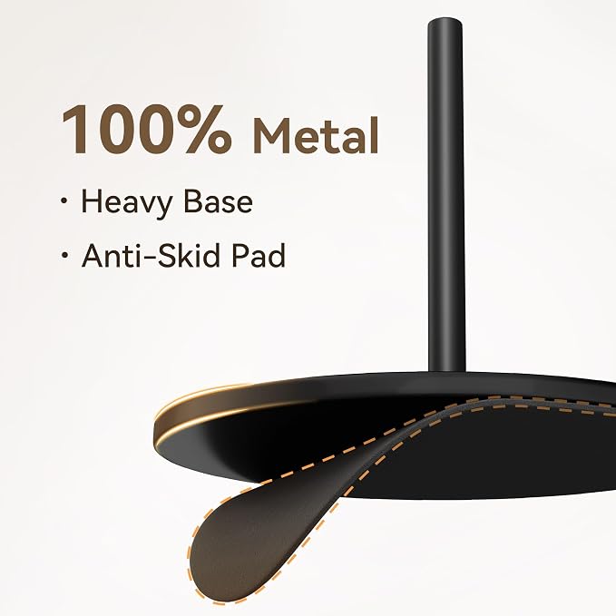 11.22"-18.31" Adjustable Cone Thread Holder for Sewing Machine, Matte Black