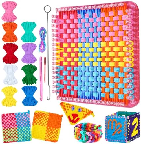 REENLIV Upgraded Weaving Loom Kit Toys for Kids & Adults, DIY Arts & Crafts