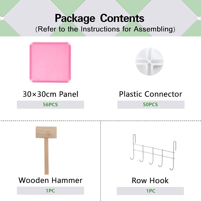 C&AHOME 16 Cube Storage Organizer Cube Shelves Units Storage Cubes, Pink