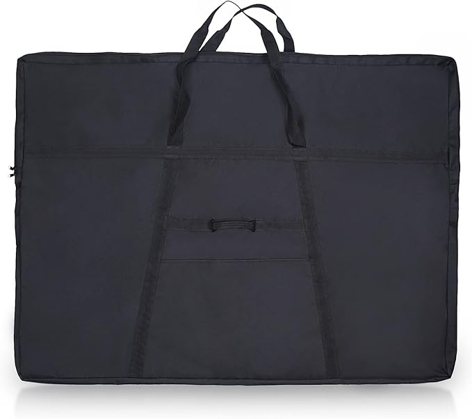 JJRING Dacron Art Portfolio Tote Bag 33'' x 43'' For 32'' x 42'' Black