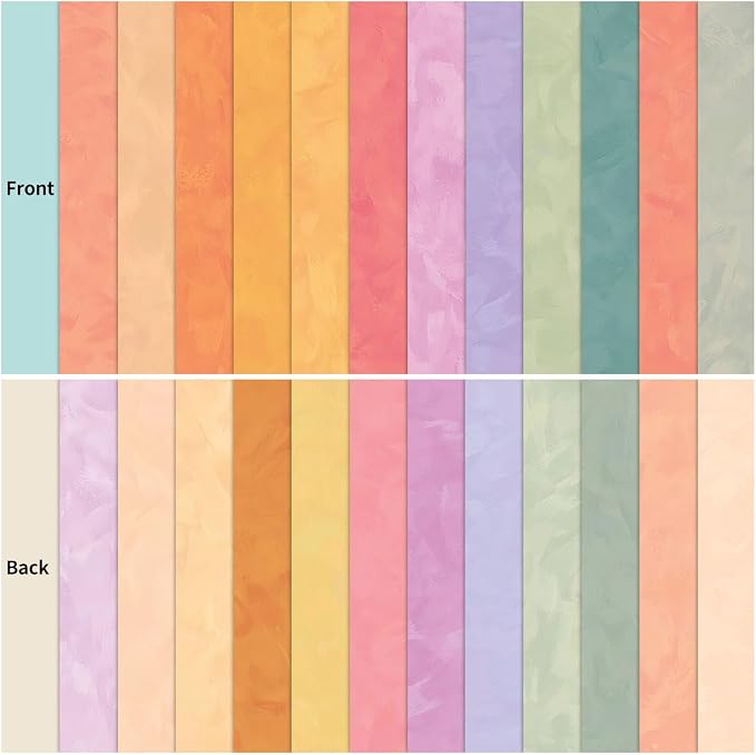 12×12 Boho Scrapbook Paper Vintage Flower Pattern Paper Pad,24 Sheets Double-Sided Bobo Floral Journaling CardStock PaperS Pad for Holiday Cardmaking DIY Scrapbooking.