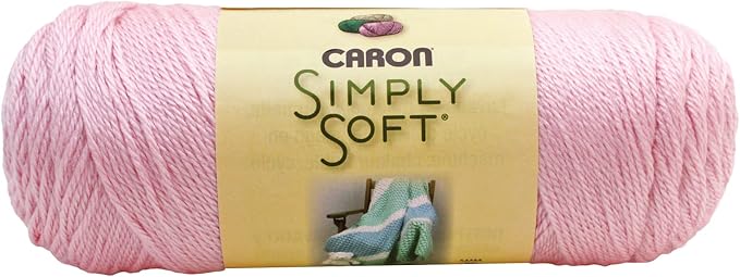 Caron Simply Soft Yarn for Crocheting & Knitting Soft Pink Pistachio 3-Pack | #4 Worsted Medium, Soft 100% Acrylic Yarn for Crochet, Knitting, Blankets and Crafts, 315 Yards, 170.1g/6oz per skein