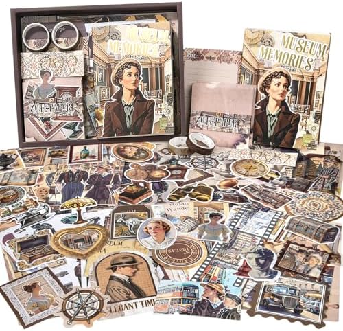 Scrapbook Supplies Kit, Vintage Junk journaling Supplies, Scrapbooking Kit