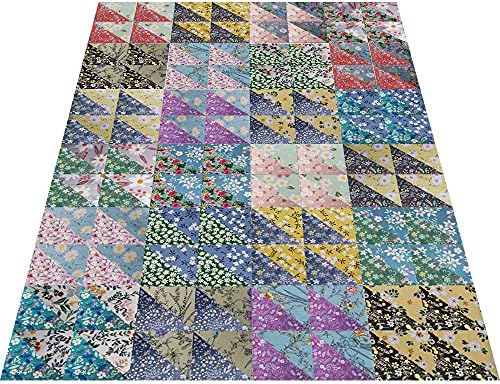 8"x8" 25pcs Cotton Fabric Squares for Sewing Quilting Supplies-Floral
