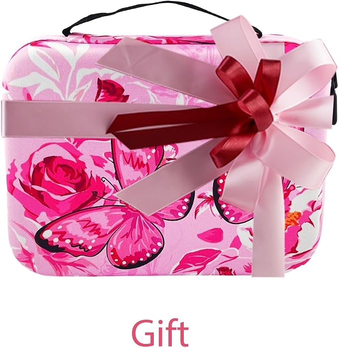 30 Slot Diamond Painting Storage Containers | Pink 30-slot storage box with tools & accessories for diamond art