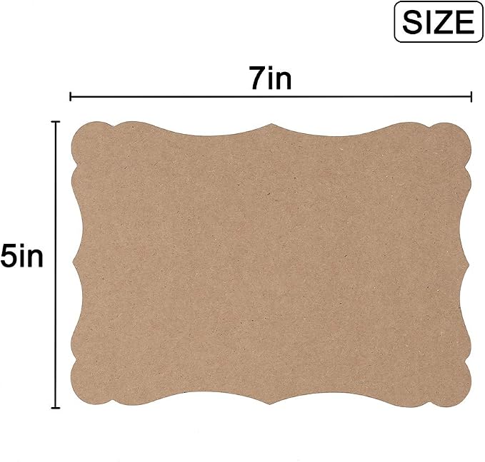 50 Pack Blank Kraft Greeting Cards, Kraft Color, 5x7IN