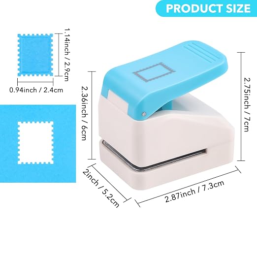 0.9x1.1inch Postage Stamp Embossing Punch; Punches Score Tools for Scrapbooking Journaling Paper Craft DIY Card Making Paper Crafting Scrapbooking DIY Card Making Arts Crafts Supplies