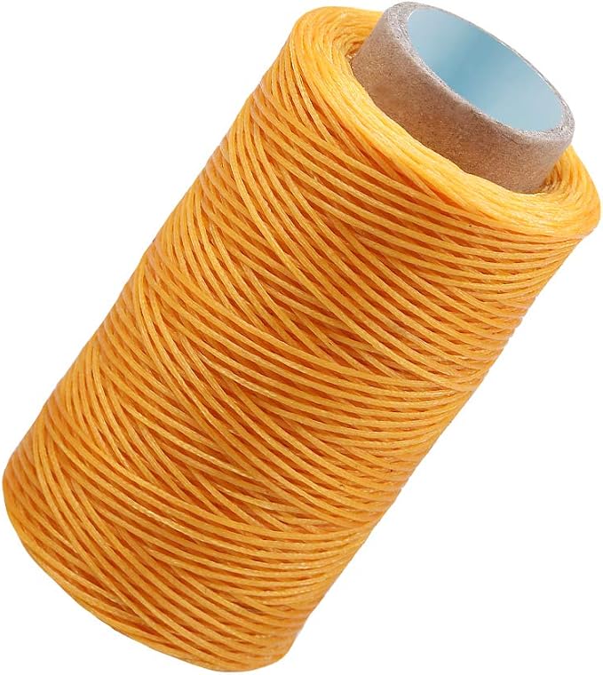 284Yards Waxed Thread for Leather, 0.8mm Waxed Linen Thread, Wax String | Waxed Thread for Bookbinding, Upholstery Thread Heavy Duty, Wax String for Leather Craft DIY/Bookbinding/Shoe Repairing