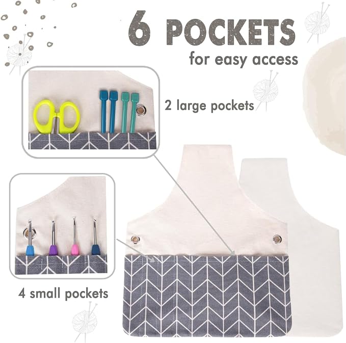 TOGETRUE Yarn Bag, Knitting Crochet Tote Bag, Yarn Storage Bag Organizer