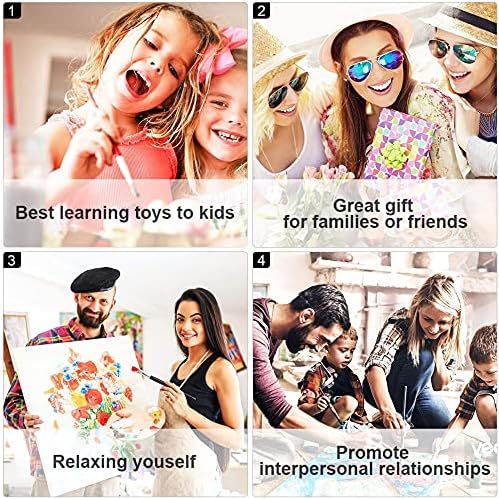 TUMOVO Abstraction Flowers Paint by Numbers Craft Kit for Adults
