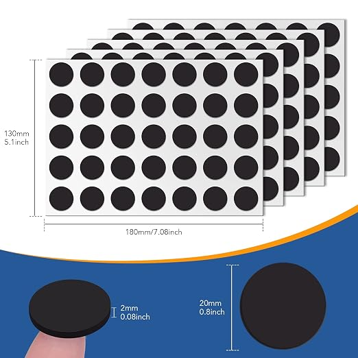 DIYMAG Magnets with Adhesive Backing, 140P Flexible Fridge Magnetic Dots