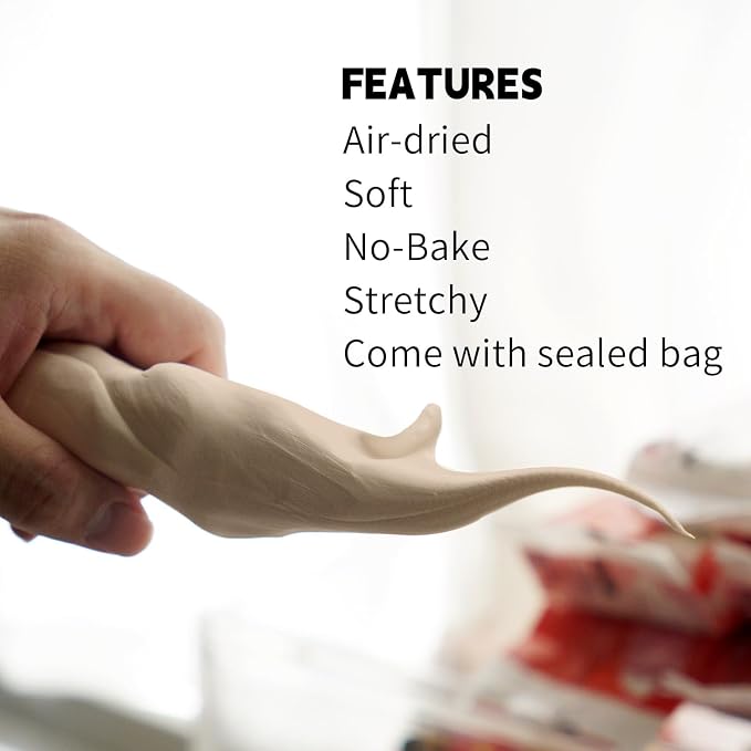 Air Dry Clay Lightweight, Flexible Modeling Clay for Adults Arts and Crafts