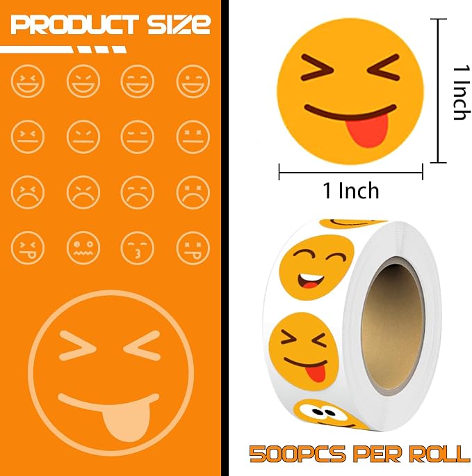 1500 Pcs Smiley Face Stickers Motivational Stickers for Teachers