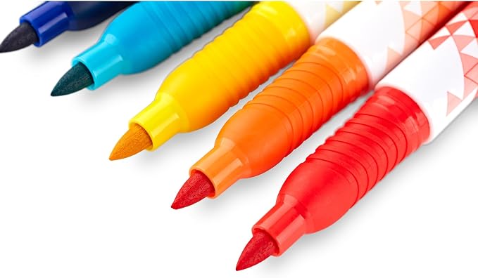 Crayola Fine Point Markers (12ct), No Bleed Fine Tip Markers for Adult Coloring, Art Marker Set, Calligraphy & Drawing Art Supplies