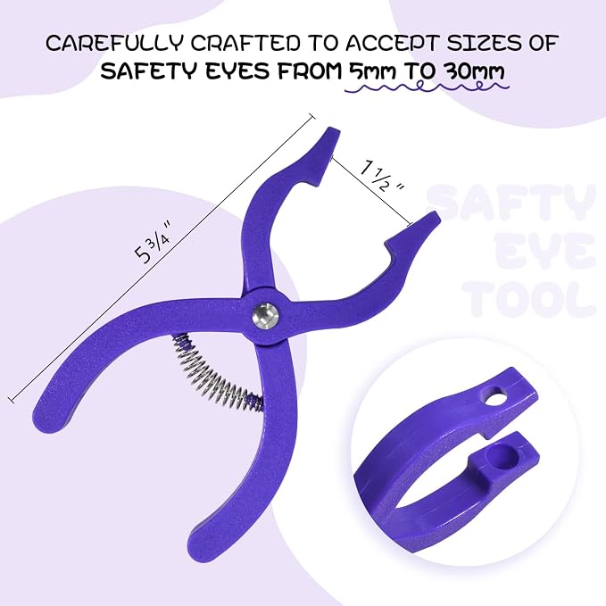 Safety Eyes Jig Pliers Auxiliary Tool For Attaching Doll Eyes And Noses