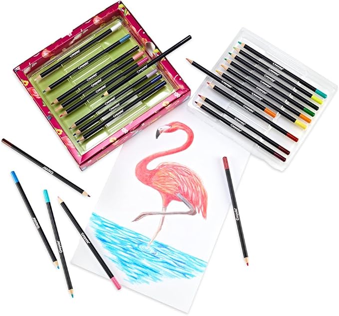 Crayola Blend & Shade Colored Pencils Set (24ct) Colored Pencils for Adult Coloring, Art Supplies for Sketching & Drawing, Gifts for Teens