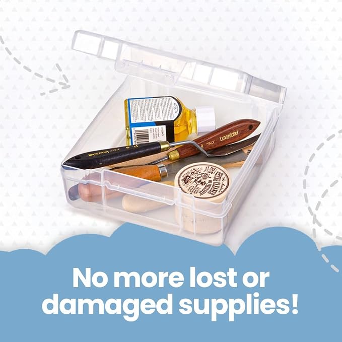 ArtBin 4-Piece Scrapbook Storage Set, Two 12x12 and Two 6x6 Boxes