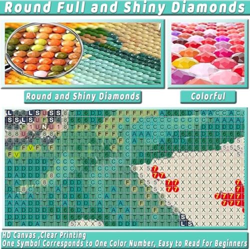 Square Diamond Art Kits for Adults Cute Diamond Painting Kit for Beginner