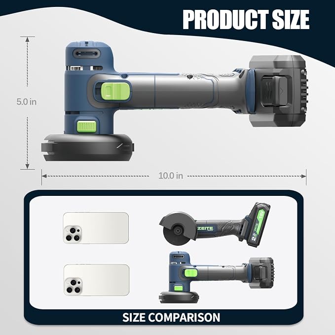 ZEITE 20V Cordless Cut Off Tool,3 Inches Portable Multi-Cutter