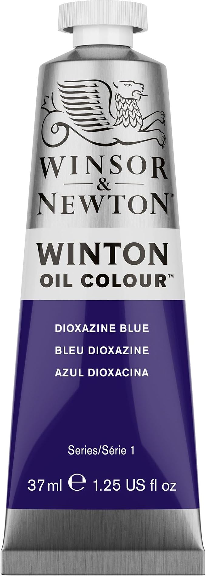 Winsor & Newton Winton Oil Color, 37ml Tube, Dioxazine Blue | High-quality pigments, Durable, Lightfast, Permanent, Uniform Consistency, Great Pigment Load