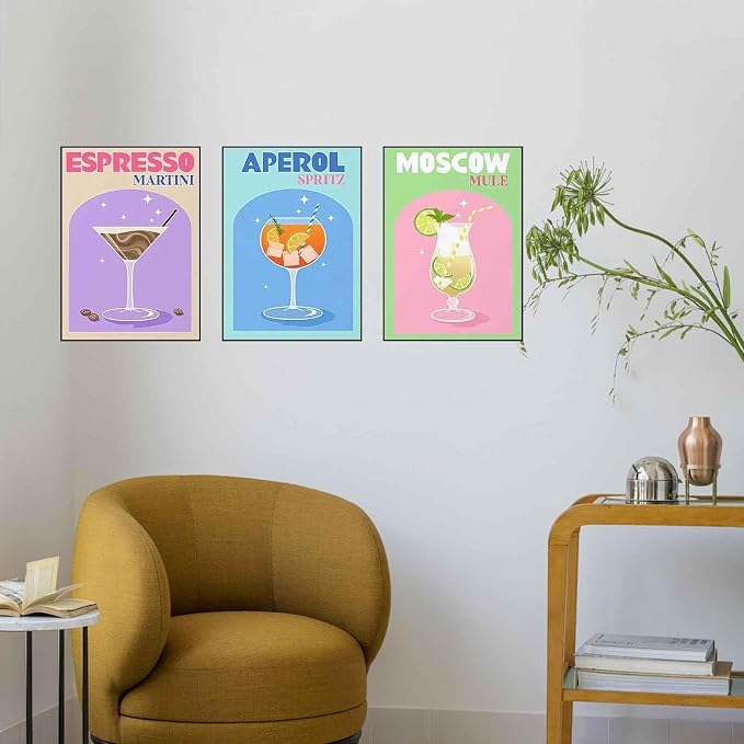 Ycydilirab 6 Pack Cocktail Diamond Art Kits for Adults 10x12inch
