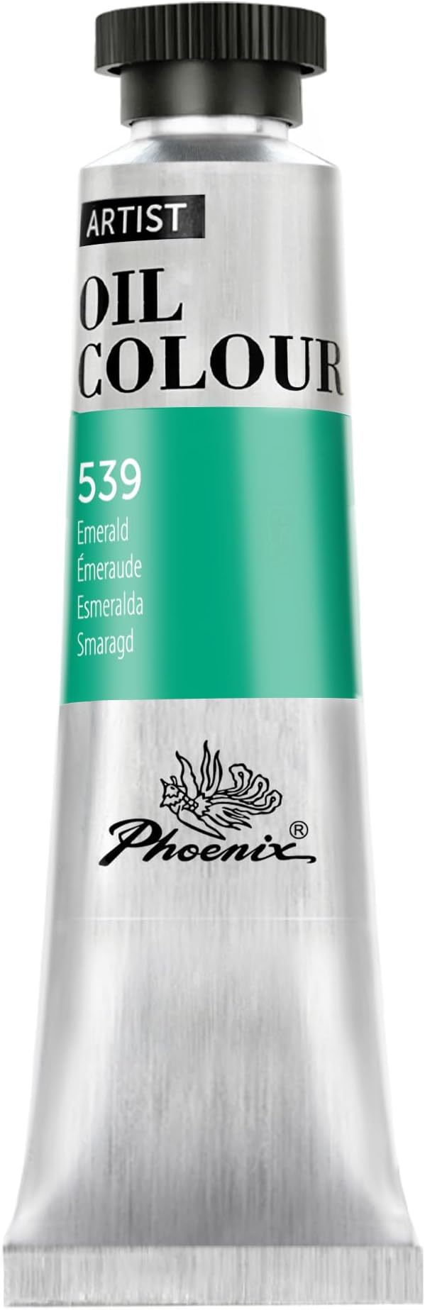 PHOENIX Emerald Oil Paint - 40ml / 1.35 Fl oz. Single Tube - Artist Quality Oil Based Paint for Professionals