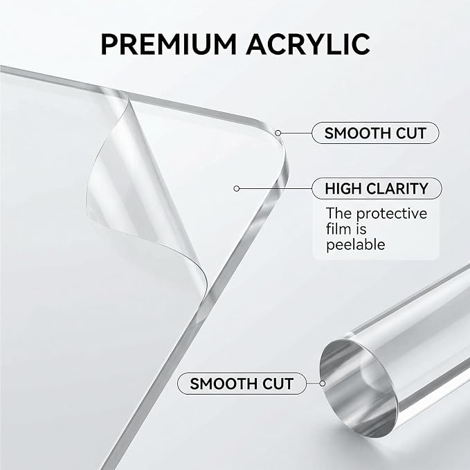 14 Pcs Polymer Clay Tools, Solid Acrylic Roller for Clay, Protect Fingers Polymer Clay Cutter, Clear Acrylic Sheet Press Board Wire Texture Set Needle Detail Modelling Supplies for Beginners